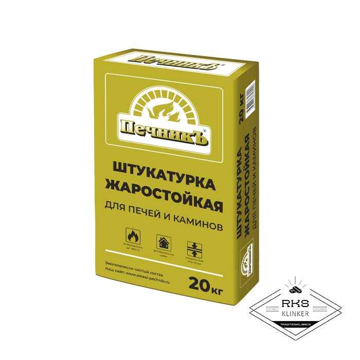 Штукатурка для печей и каминов Печникъ, 20 кг в Краснодаре